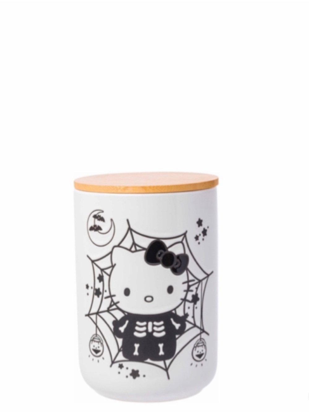 New Hello Kitty Halloween Skeleton Canister Jar